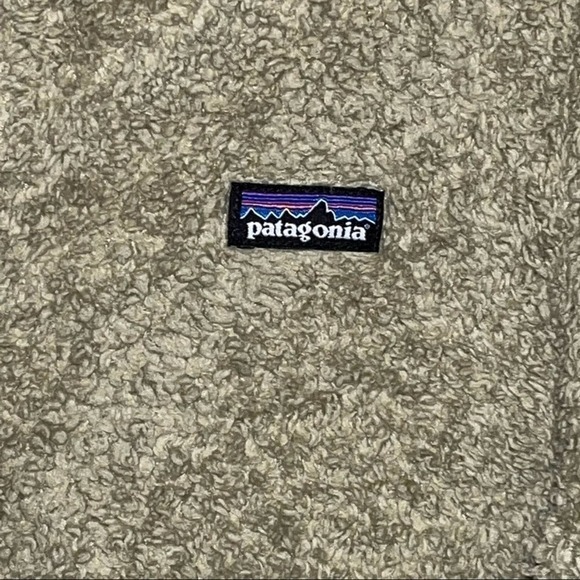 Patagonia Girls' Los Gatos 1/4-Zip Fleece El Cap Khaki Size XL 14 - Picture 3 of 6